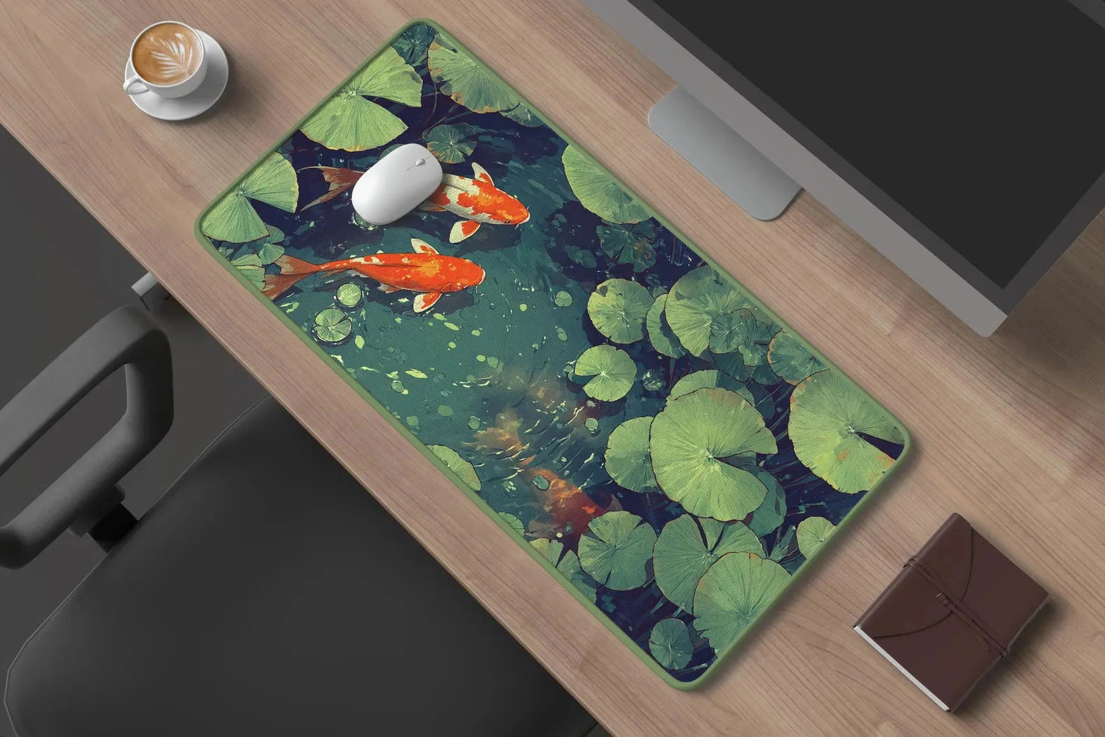 Koi Fish Desk Mat