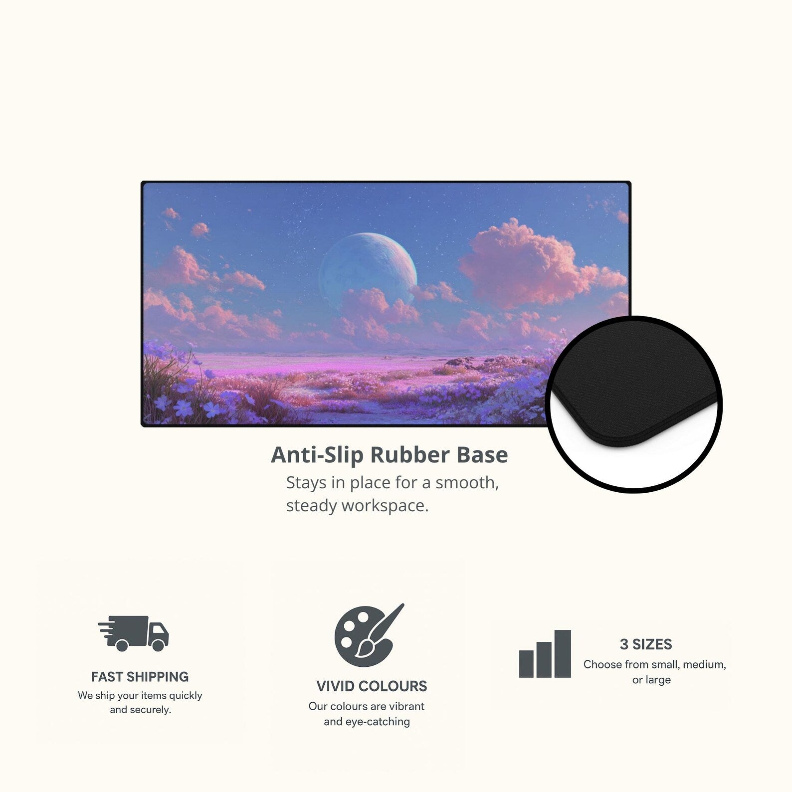 Pastel Galaxy Desk Mat