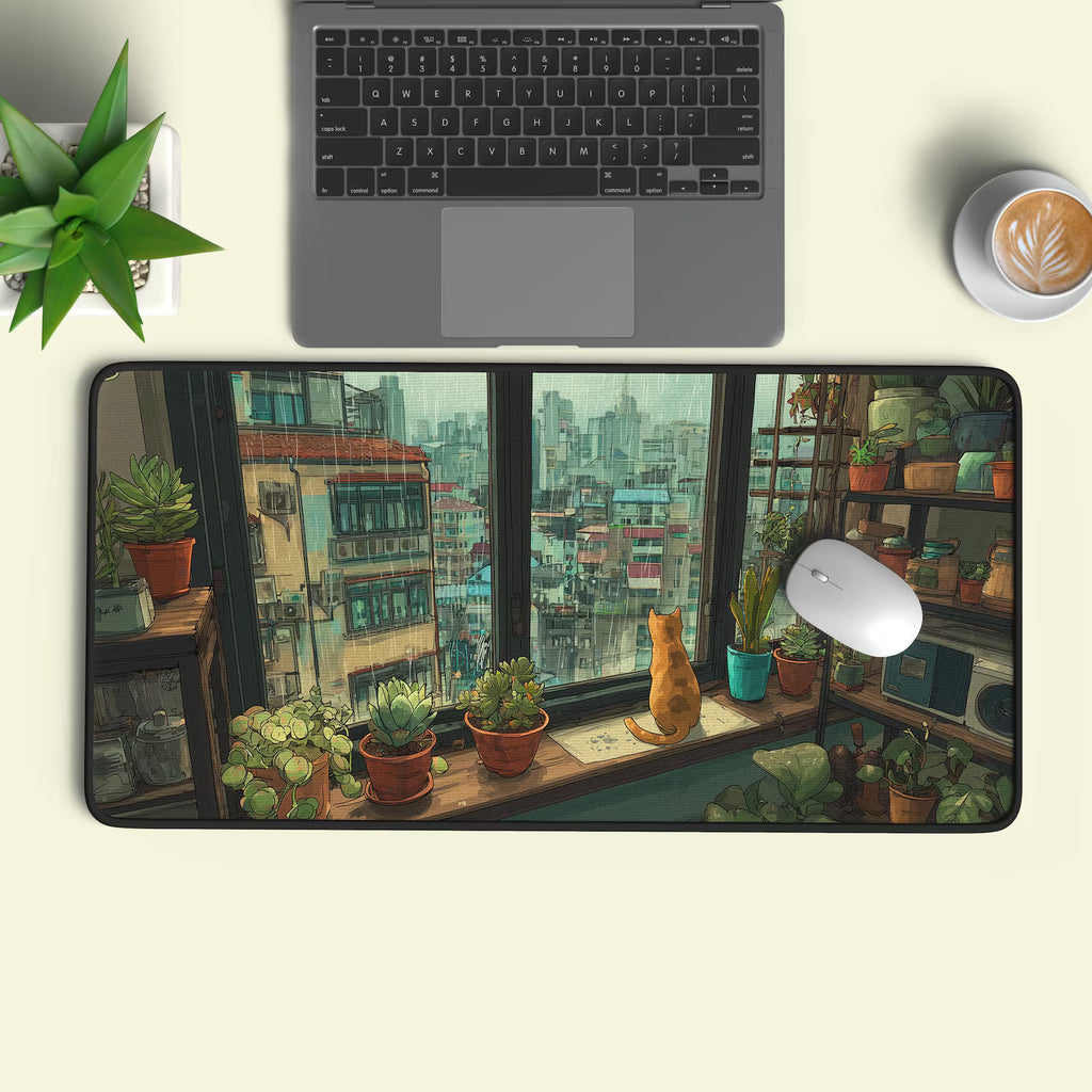 Rainy City Desk Mat