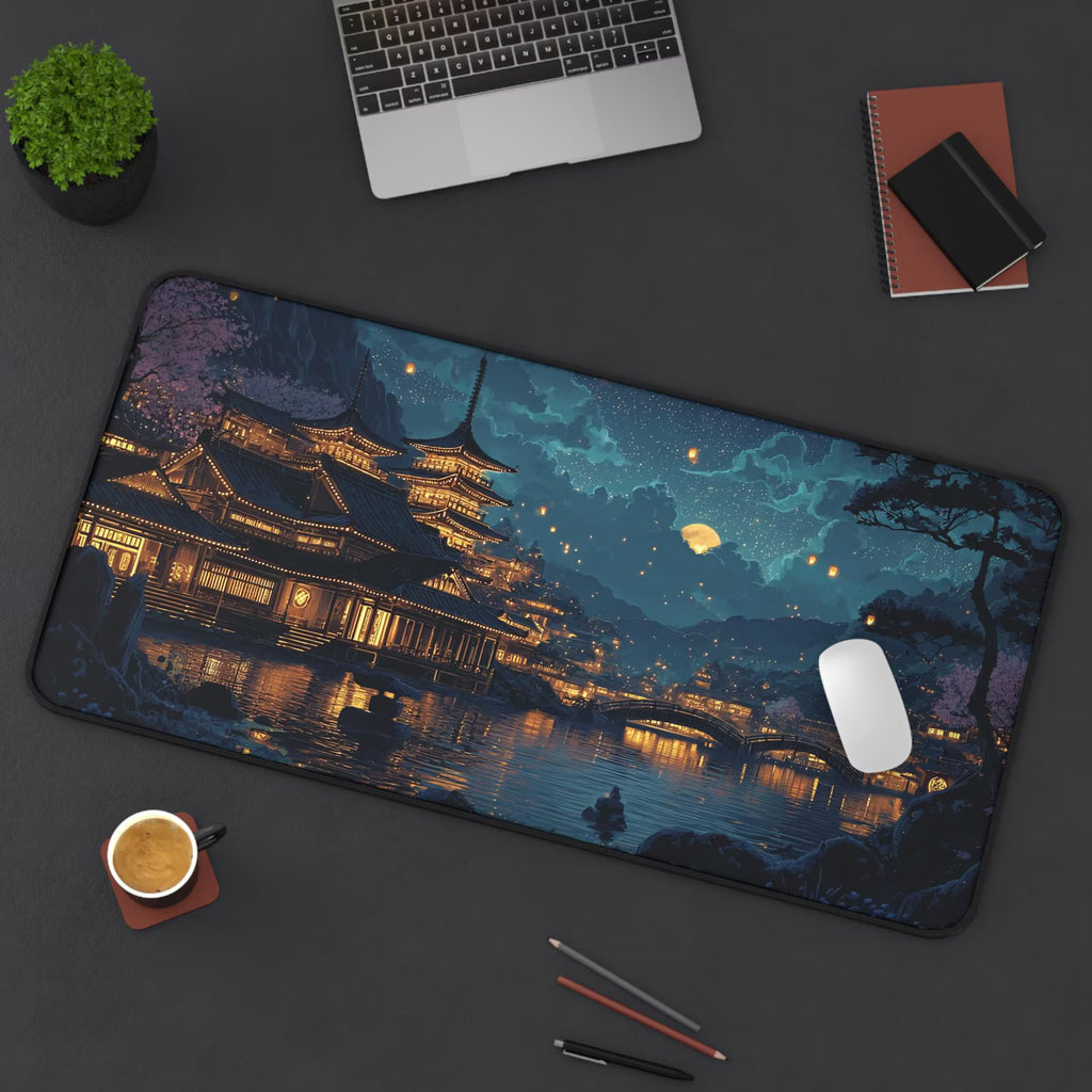 Ancient Village Desk Mat