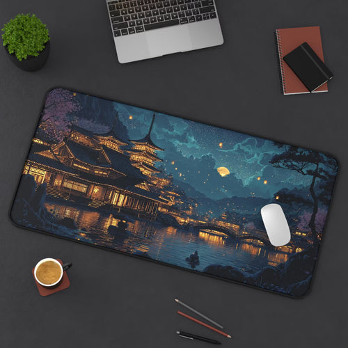 Ancient Village Desk Mat