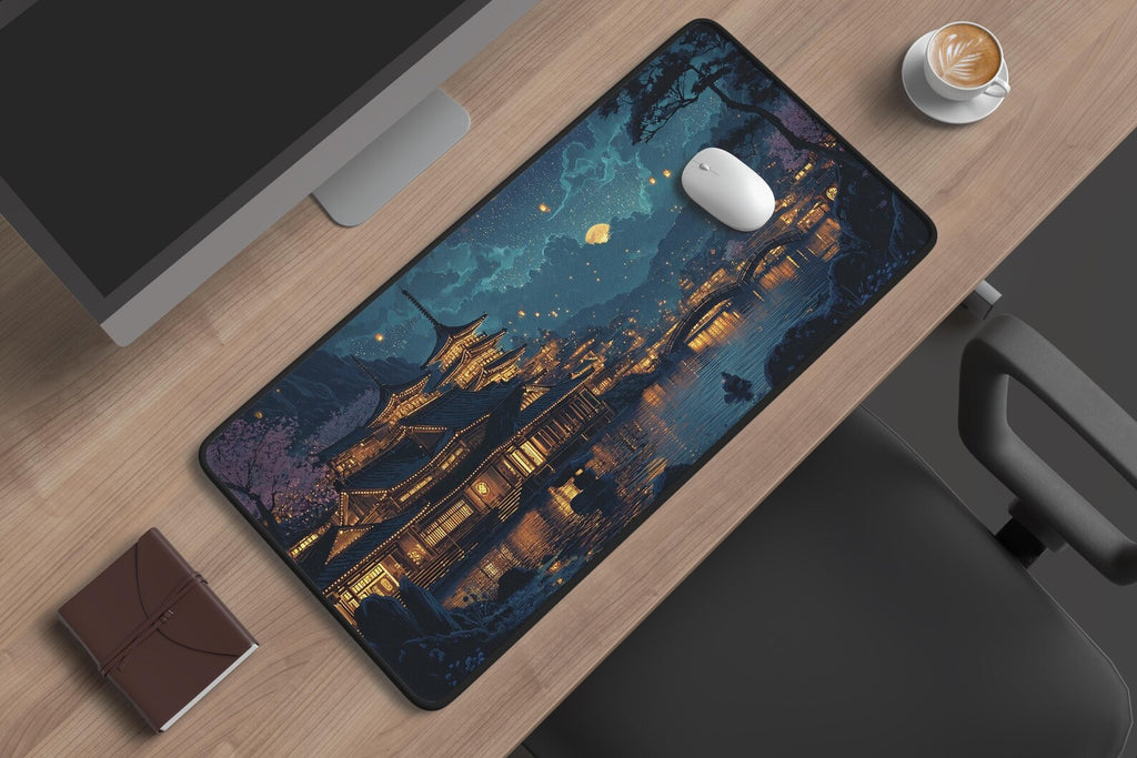 Ancient Village Desk Mat
