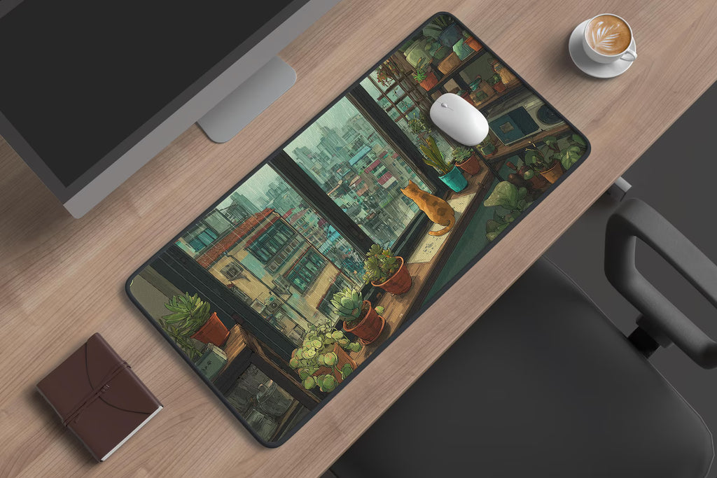 Rainy City Desk Mat