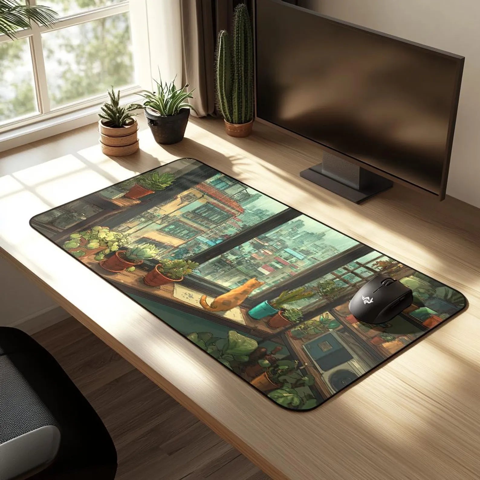 Rainy City Desk Mat