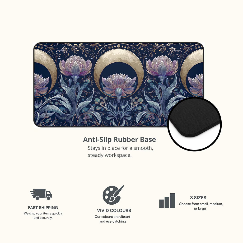 Celestial Flowers Desk Mat