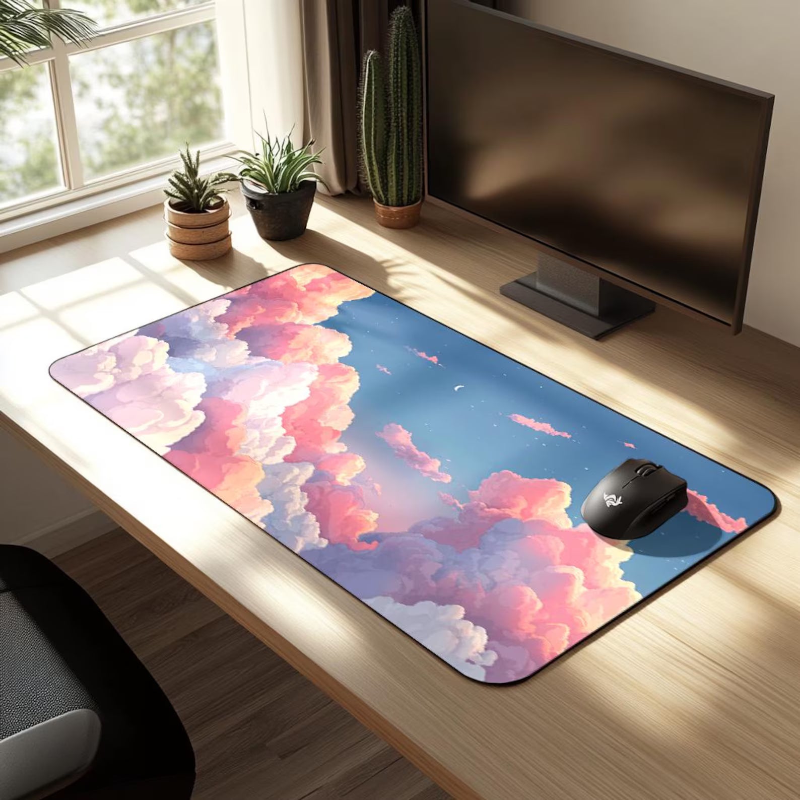 Pink Sky Desk Mat
