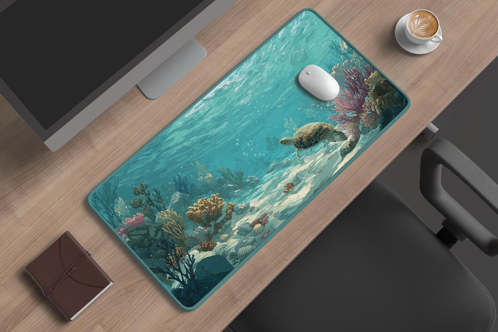 Vibrant Ocean Desk Mat