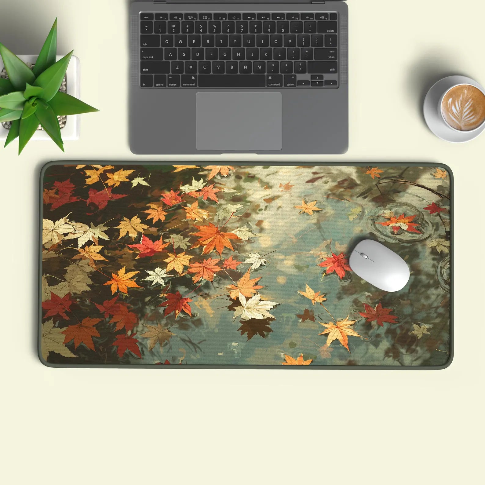 Fall Pond Desk Mat